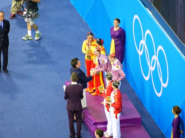 London Olympics Women's Duet Free Routine Synchronized Swimming