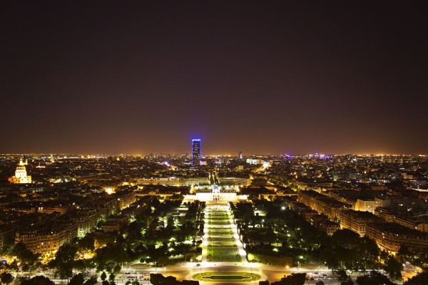 View from the Eiffel Tower at Night