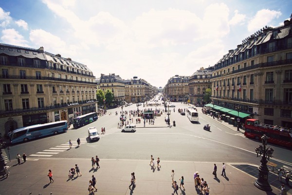 View of Paris from Palais Garnier Opera House