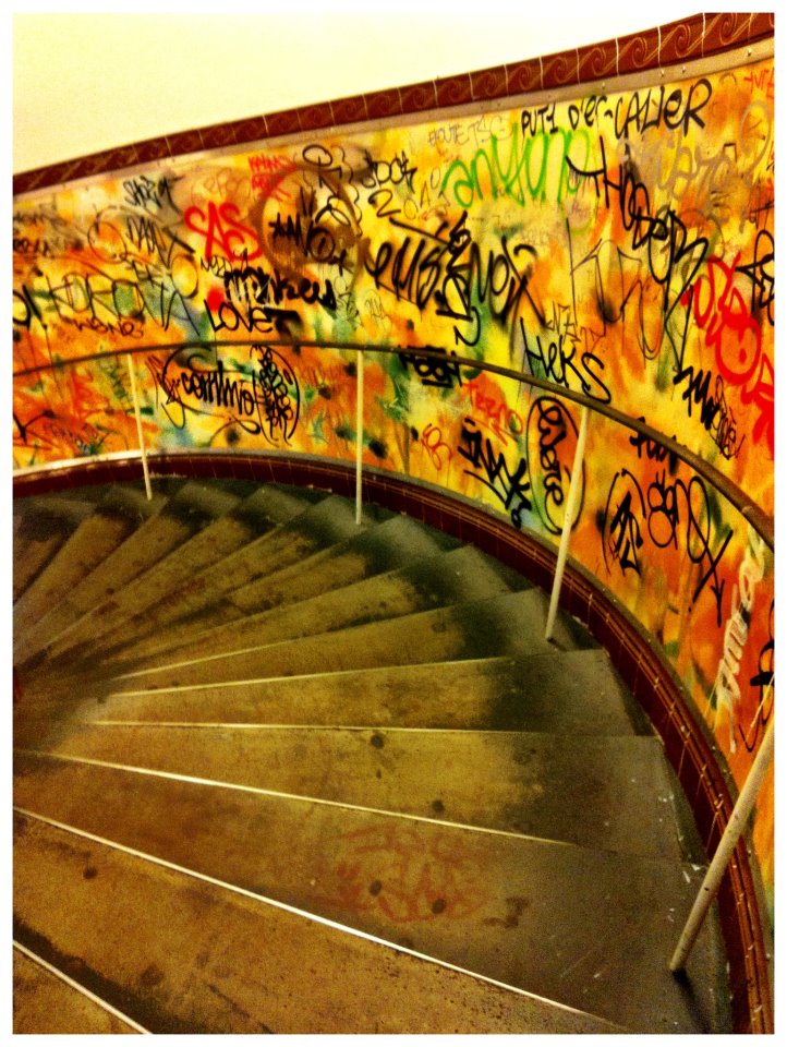 Montmatre Stairs Graffiti