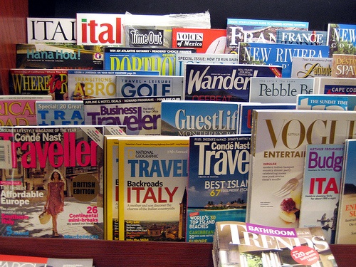 travel magazines
