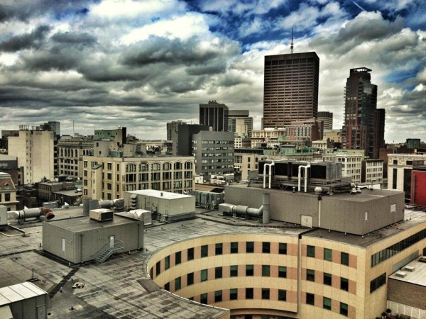 Clouds over Boston
