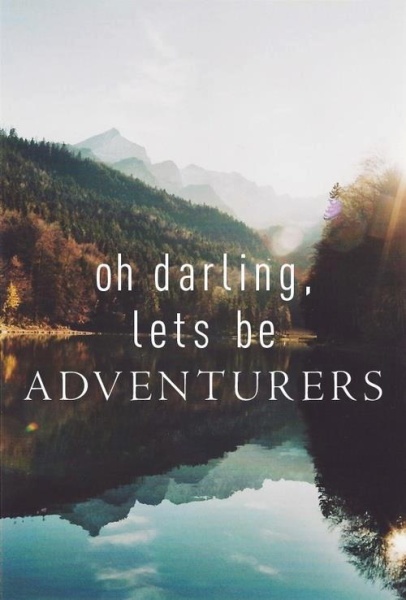 Let's be adventurers