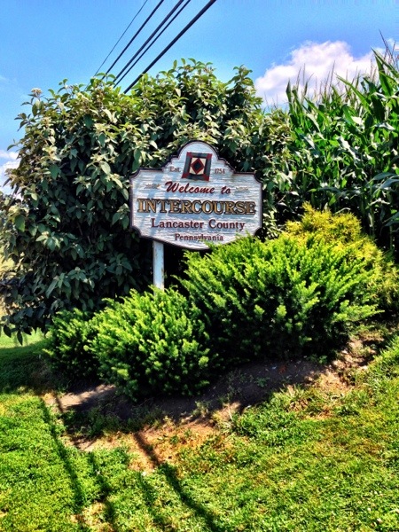 Intercourse, Pennsylvania sign