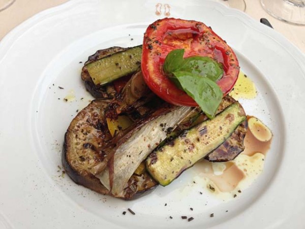 grilled vegetables chuflay bar and restaurant hotel splendido mare portofino italy