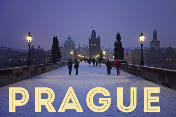 prague charles bridge night