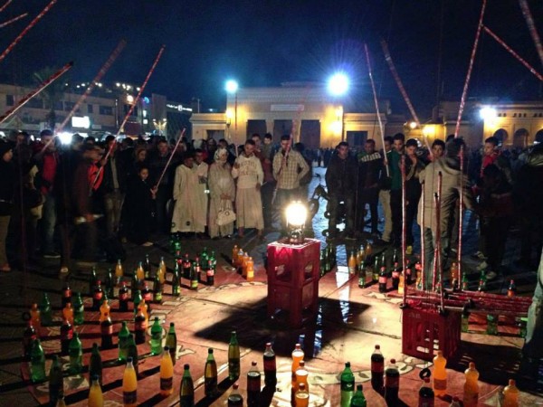 jemaa el fna marrakech morocco at night