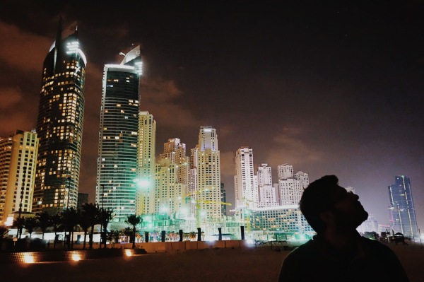 storms on jumeirah beach dubai uae