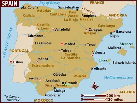 spain map