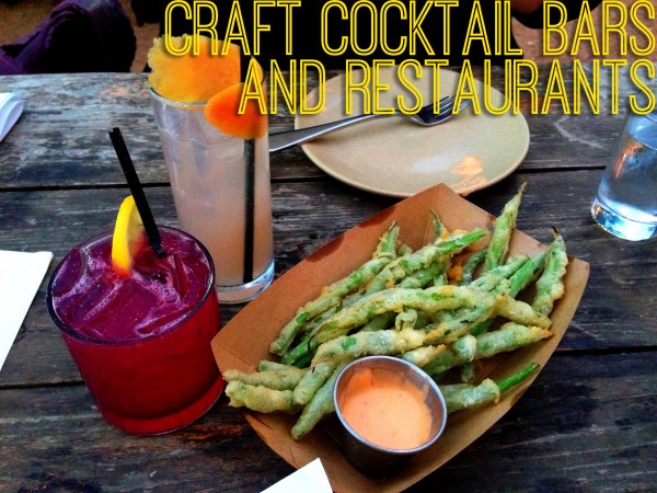 craft cocktail bars and restaurants