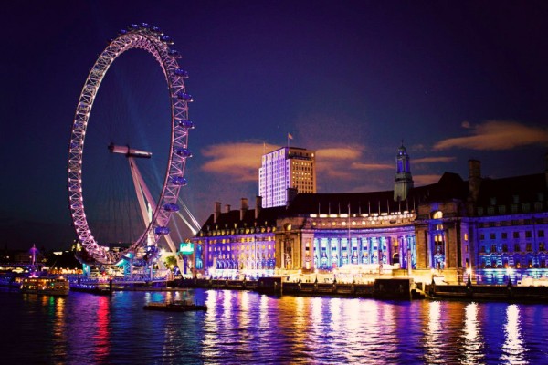 london at night
