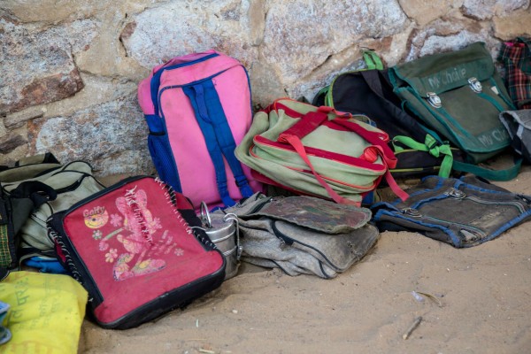 backpacks at india school