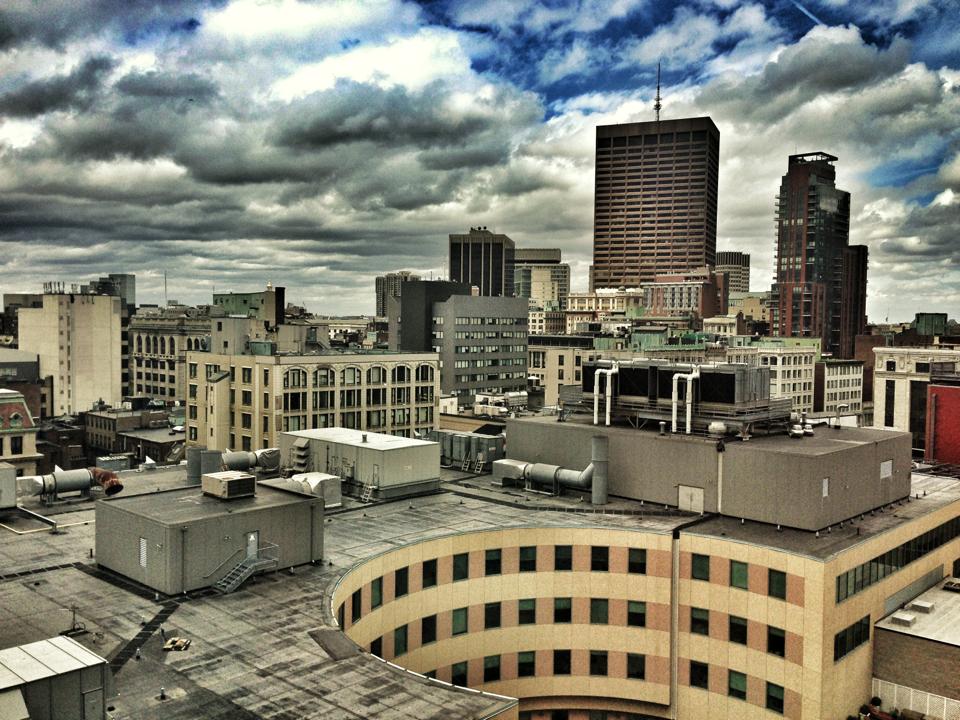 Clouds over Boston