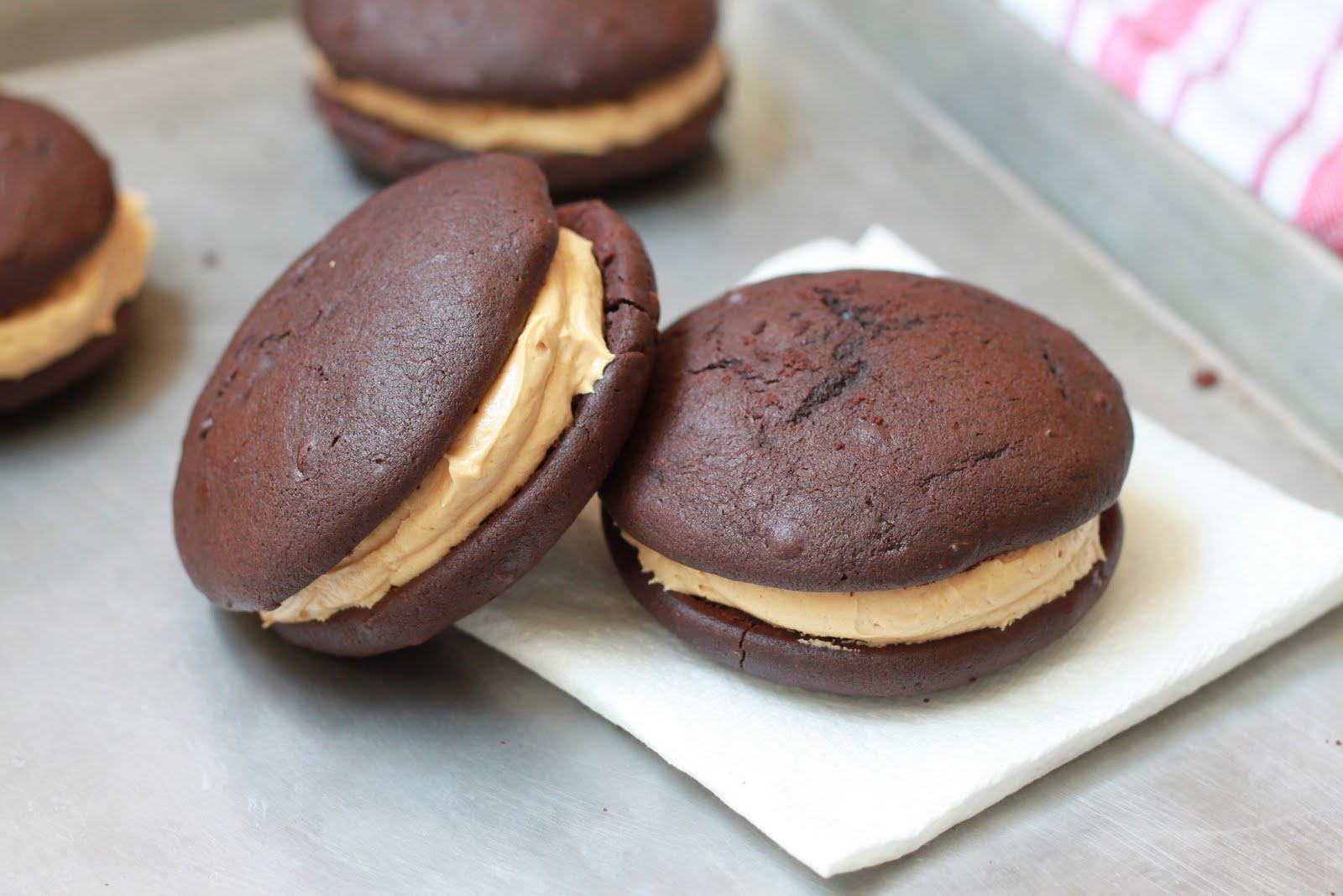 Chocolate Peanut Butter Whoopie Pies